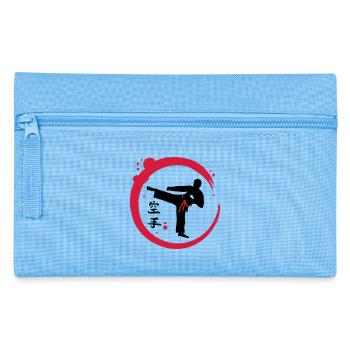 Karate calligraphy - Pencil Case - light blue - Front