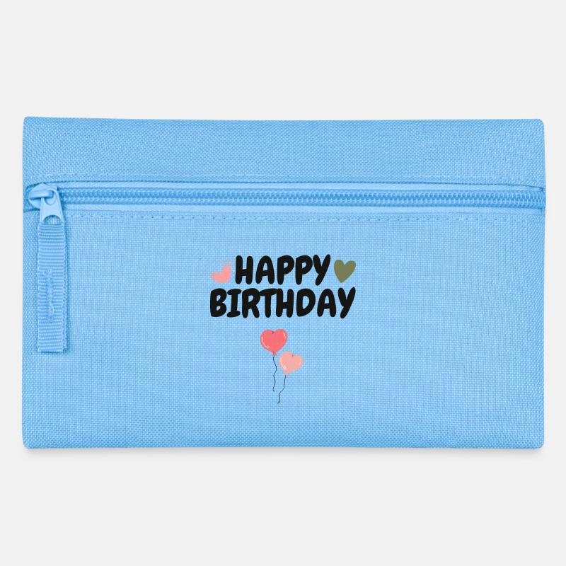 Bon anniversaire - Trousse - bleu clair
