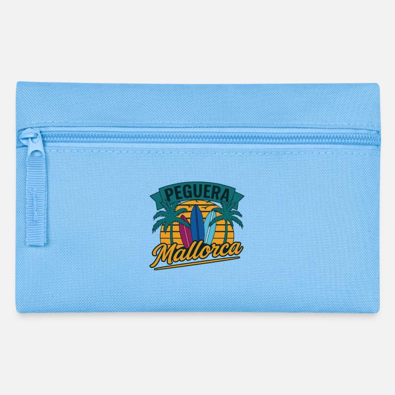 Peguera Mallorca - Federtasche - Hellblau