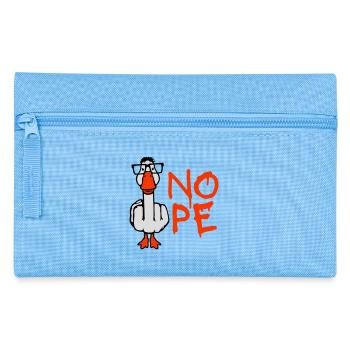 Goose Nope Doigt du milieu Nerd Geek Lunettes à monture en corne Smart - Trousse - bleu clair - Devant