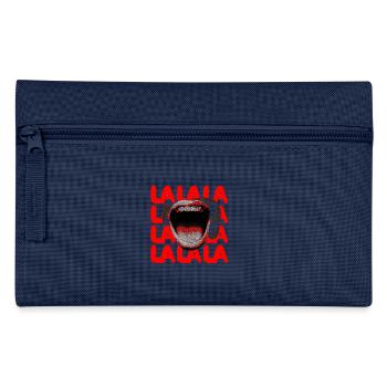 LALA Scream Typography - Pencil Case - light blue - Front