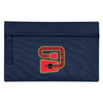 Rote Abstract Shape Gitarre - Federtasche - Hellblau - Vorne
