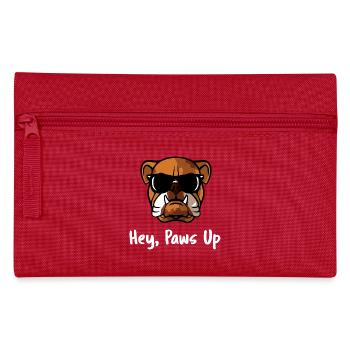 Cooler Bulldog Hey Paws Up Sonnenbrille Hundekunst - Federtasche - Rot - Vorne