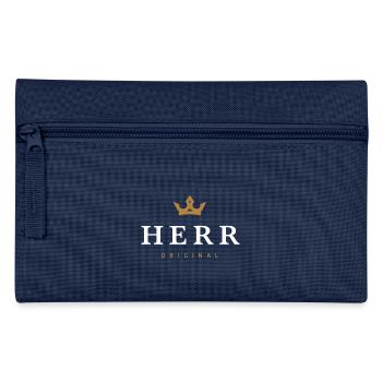 Herr Original Familienlogo - Federtasche - Hellblau - Vorne