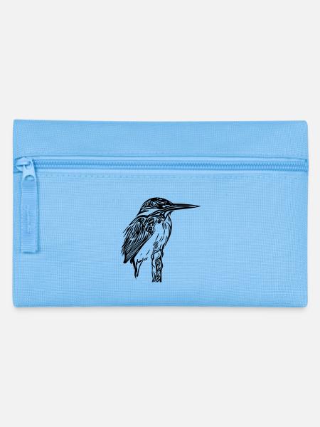 martin-pêcheur - Trousse - bleu clair