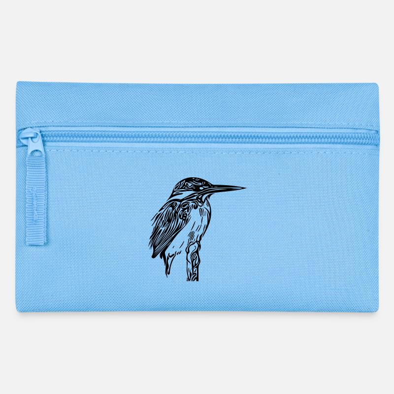 Eisvogel - Federtasche - Hellblau