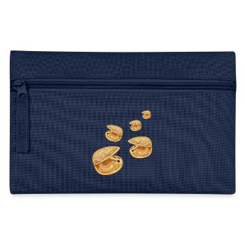 Dekorative Muscheln - Federtasche - Hellblau - Vorne