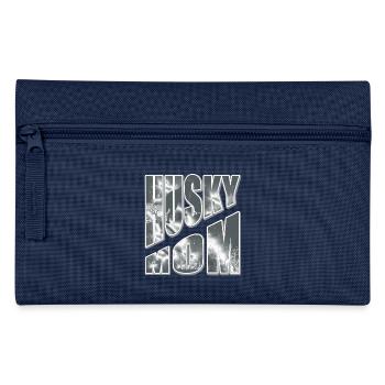 Maman Husky dans la neige - Trousse - bleu clair - Devant