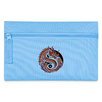 Drachenspirale Yin des Feuers - Federtasche - Hellblau - Vorne