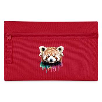 Art couleur tête de panda rouge - Trousse - rouge - Devant