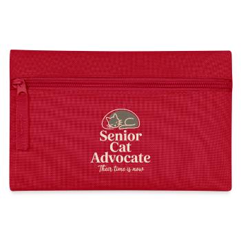 Senior-Katzenadvokat Tee - Federtasche - Rot - Vorne