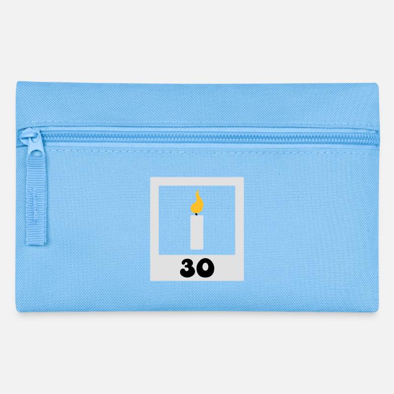 Geburtstag 30 Jahre - Federtasche - Hellblau