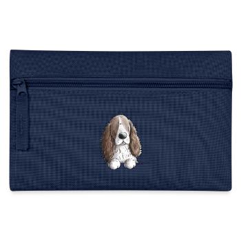 Englischer Springer Spaniel I Comic Hund Geschenk - Federtasche - Hellblau - Vorne