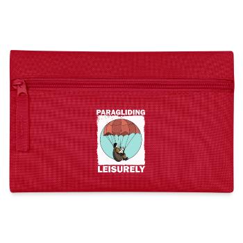 Paragliding Entspannung Design - Federtasche - Rot - Vorne