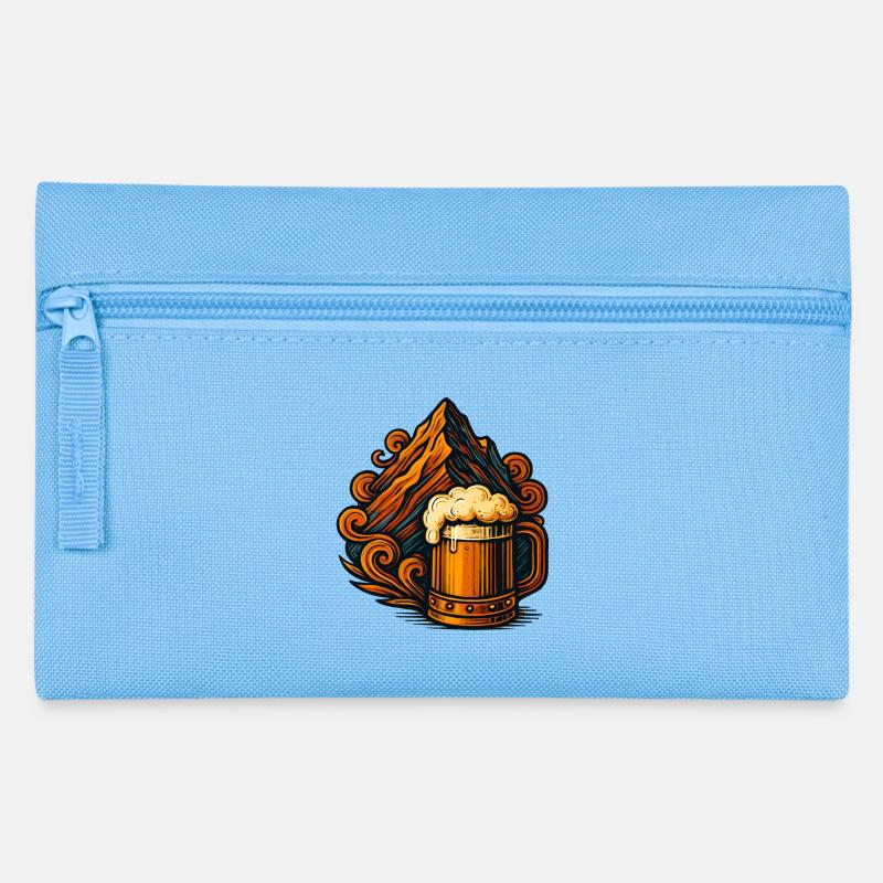 Alpenbier Bergzauber - Federtasche - Hellblau