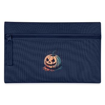 Citrouille Neon Halloween JackoLantern - Trousse - bleu clair - Devant