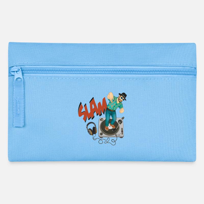 SLAM GUY – nette Leute - Federtasche - Hellblau