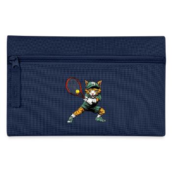 Tennis Katze - Federtasche - Hellblau - Vorne