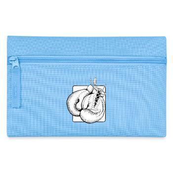 Boxhandschuhe - Federtasche - Hellblau - Vorne
