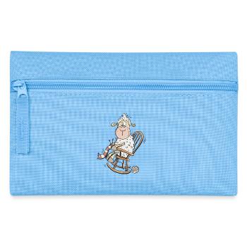 Tricoter des moutons I Chemise d'amusement de grand-mère - Trousse - bleu clair - Devant