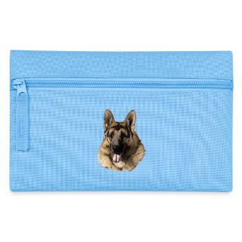 German shepherd - Pencil Case - light blue - Front