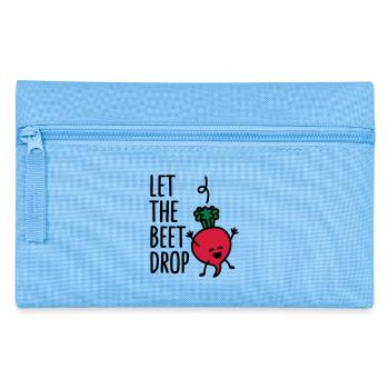 Let the beet drop - Pencil Case - light blue - Front