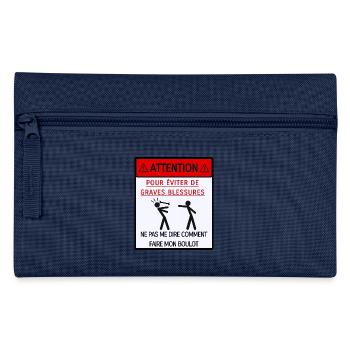 Ne pas me dire comment faire mon boulot - Trousse - bleu clair - Devant