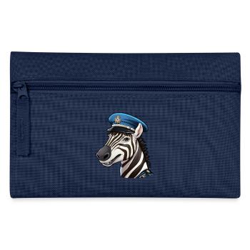 Zebra Polizistin - Federtasche - Hellblau - Vorne