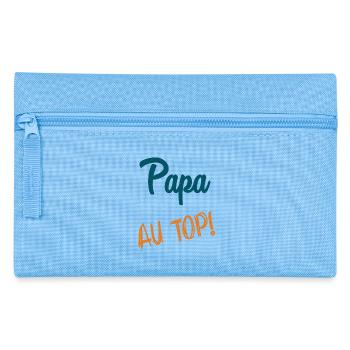 HAPPY FATHER'S DAY. DAD. FATHER'S DAY. FATHER. GOOD - Pencil Case - light blue - Front