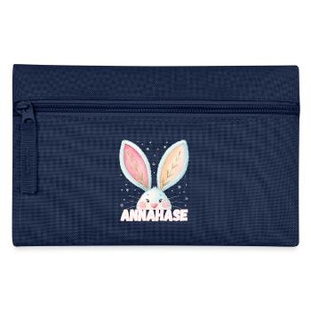 Name Anna Hase Annahase Kosename - Federtasche - Hellblau - Vorne