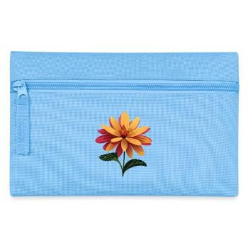 Ambiance estivale de l’arrangement floral - Trousse - bleu clair - Devant