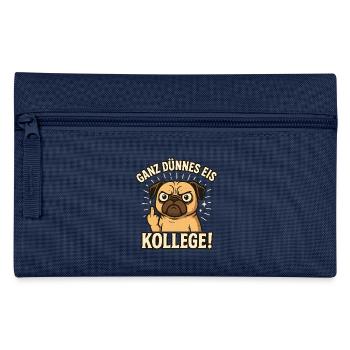 Pug middle finger very thin colleague - Pencil Case - light blue - Front
