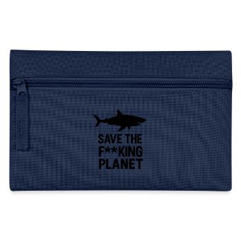 Save the fucking planet - Federtasche - Hellblau - Vorne