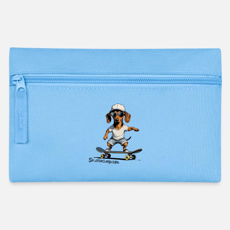 Skateboarden, Skateboarden - Federtasche - Hellblau