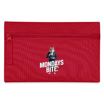 Les lundis mordent le loup en costume - Trousse - rouge - Devant