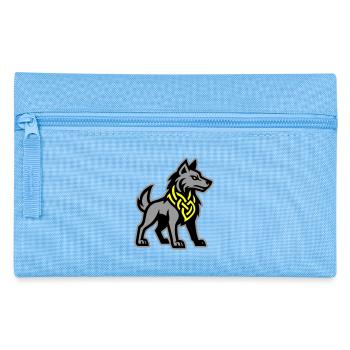 Wolf Wikinger - Federtasche - Hellblau - Vorne