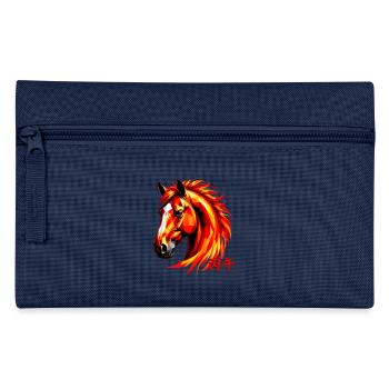 Blazing Horse Zodiac Polygon Art - Federtasche - Hellblau - Vorne