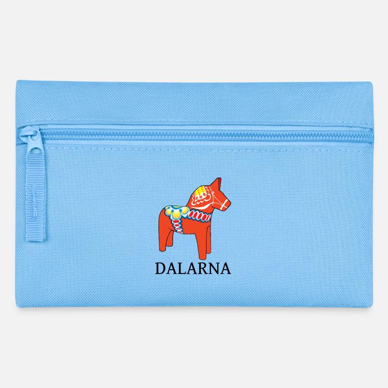 Dalahast rouge - Trousse - bleu clair