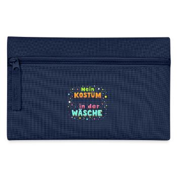 Mein Kostüm ist in der Wäsche Karneval Fasching - Federtasche - Hellblau - Vorne