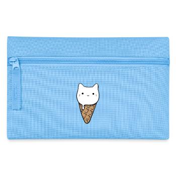 Cute Cat Ice-Cream - Federtasche - Hellblau - Vorne