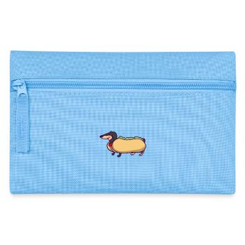 WENNIE DUSCHUND - Hotdog - Hund - Brötchen - Federtasche - Hellblau - Vorne