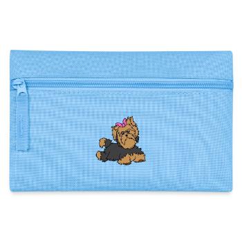 funny animals plants fruit vegetables children's motifs - Pencil Case - light blue - Front