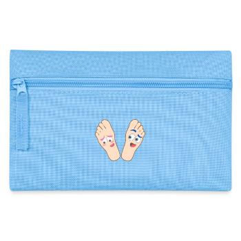 Kids shirt flirting feet shirt motif funny feet - Pencil Case - light blue - Front