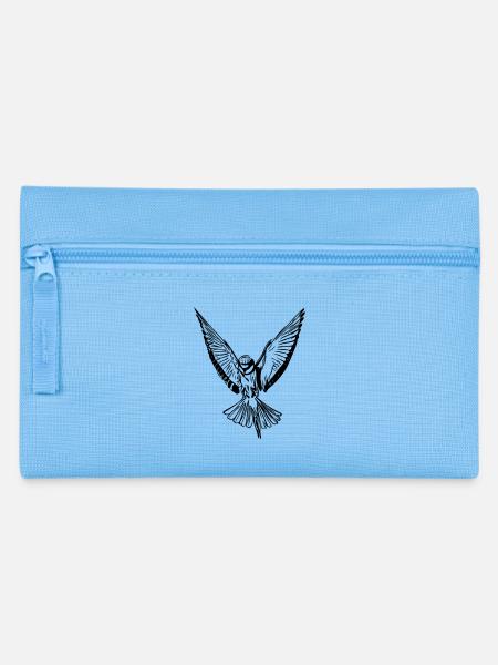 bird - Pencil Case - light blue