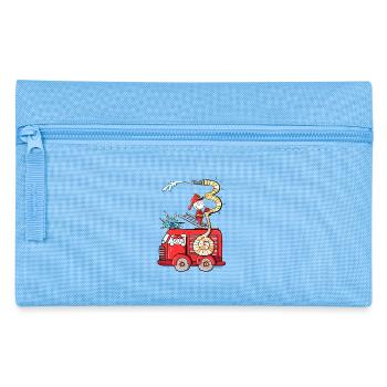 I am a three years fire brigade 3rd birthday boy - Pencil Case - light blue - Front