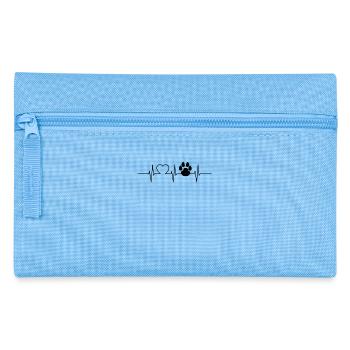 funny dogs saying gift dog four-legged friends wuf - Pencil Case - light blue - Front