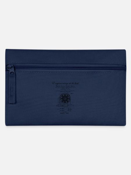 Nikola Tesla / Electro Magnetic Motor - Pencil Case - light blue