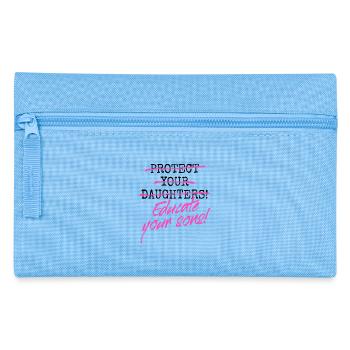 Protect Your Daughters Educate Your Sons Feminist - Federtasche - Hellblau - Vorne