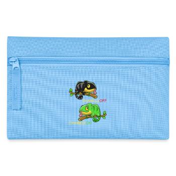 Caméléon Caméléon Lézard Blague Drôle Reptile - Trousse - bleu clair - Devant