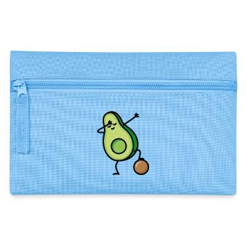 Dabbing Avocado Fußball Fußballspieler Keto Diët - Federtasche - Hellblau - Vorne